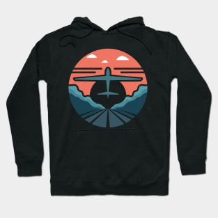 Glider Sailplane Biplane aerial floating soaring Hoodie